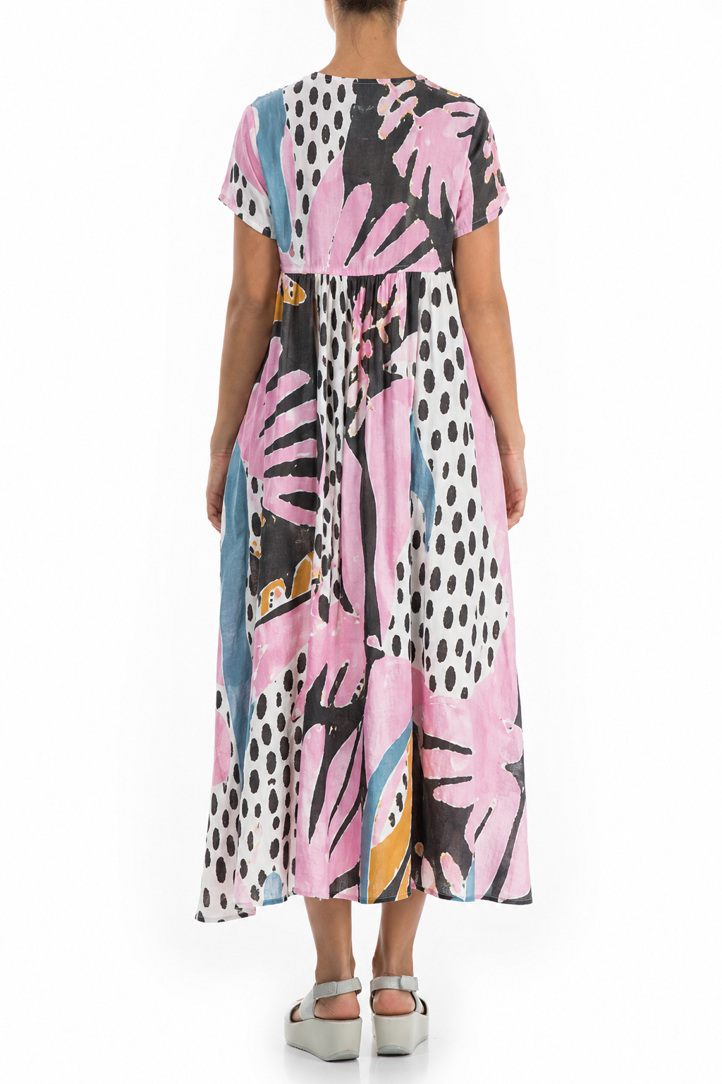 Romantic Desert Bloom Linen Dress 2