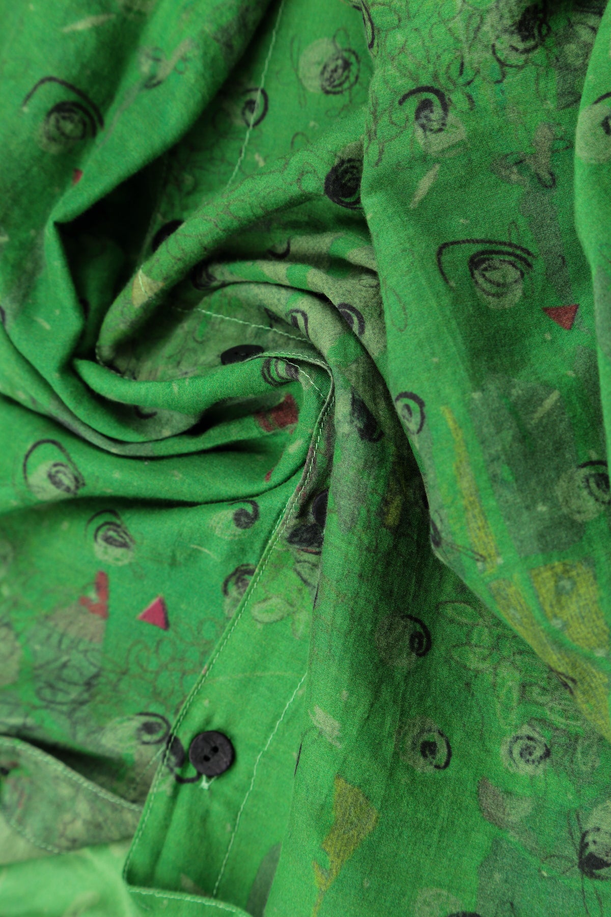 Rounded Hem Meadow Silk Cotton Shirt 5