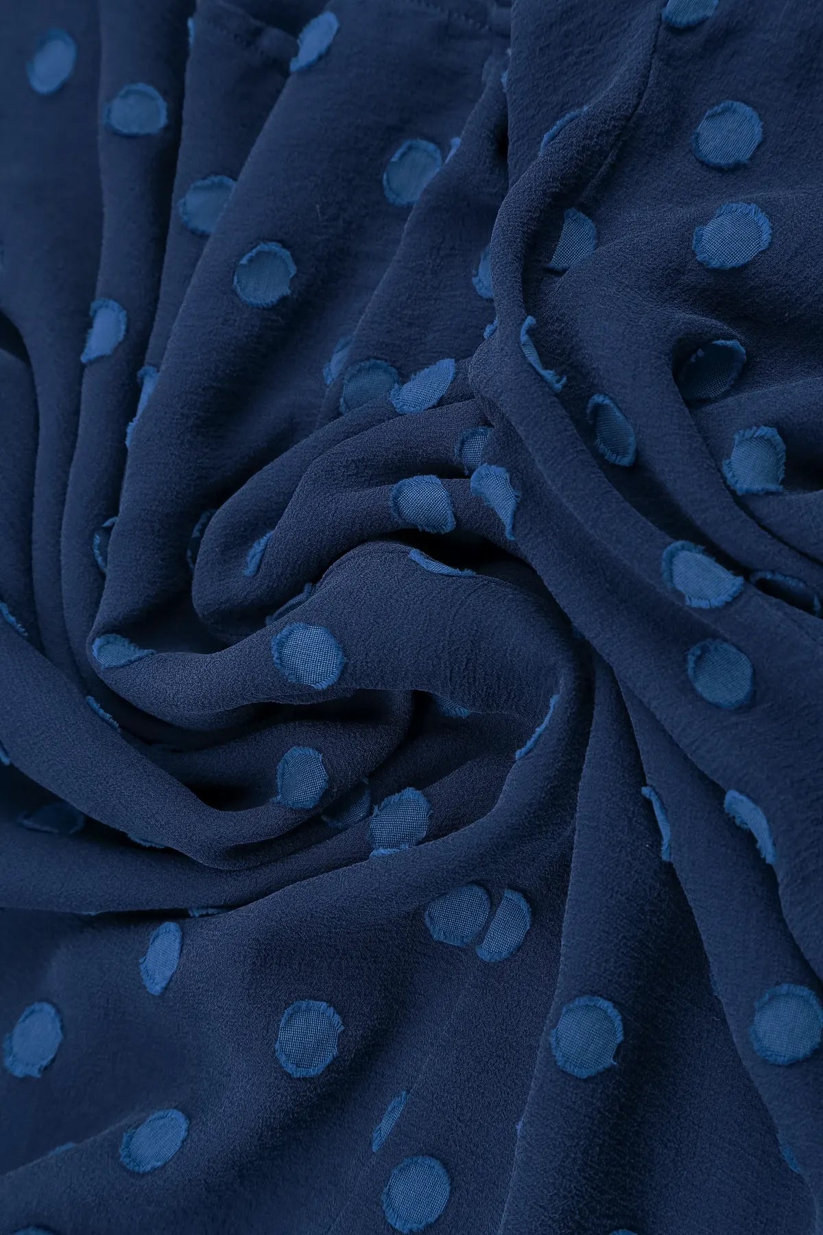 Dotty Royal Blue Silk Scarf 4