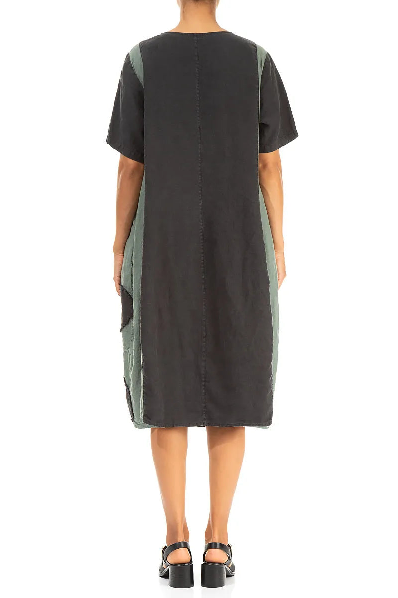 Sage Petal Linen Dress 2
