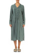 Sage Pintuck Linen Shirt Dress 1