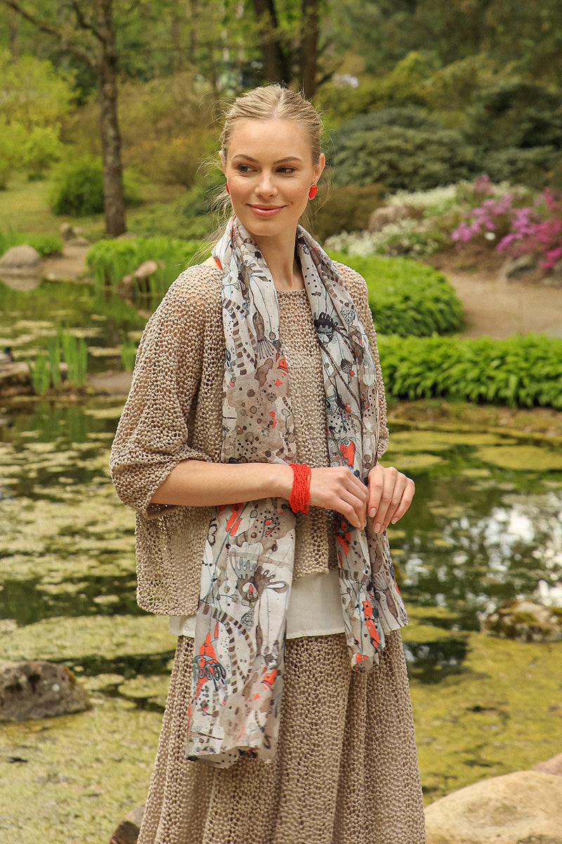 Savannah Silk Cotton Scarf 4