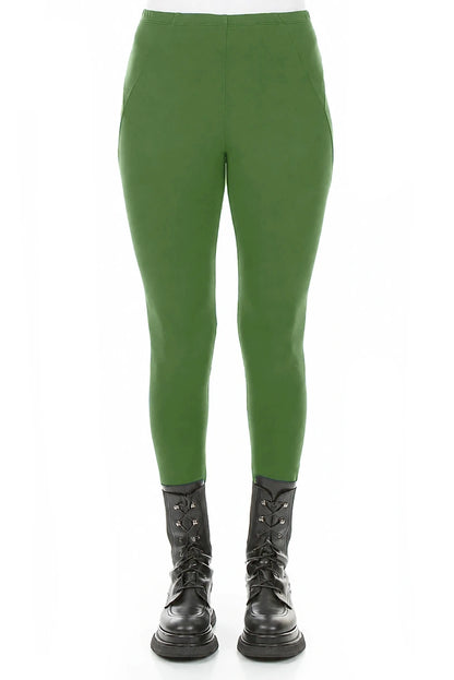Shamrock Green Cotton Leggings 1