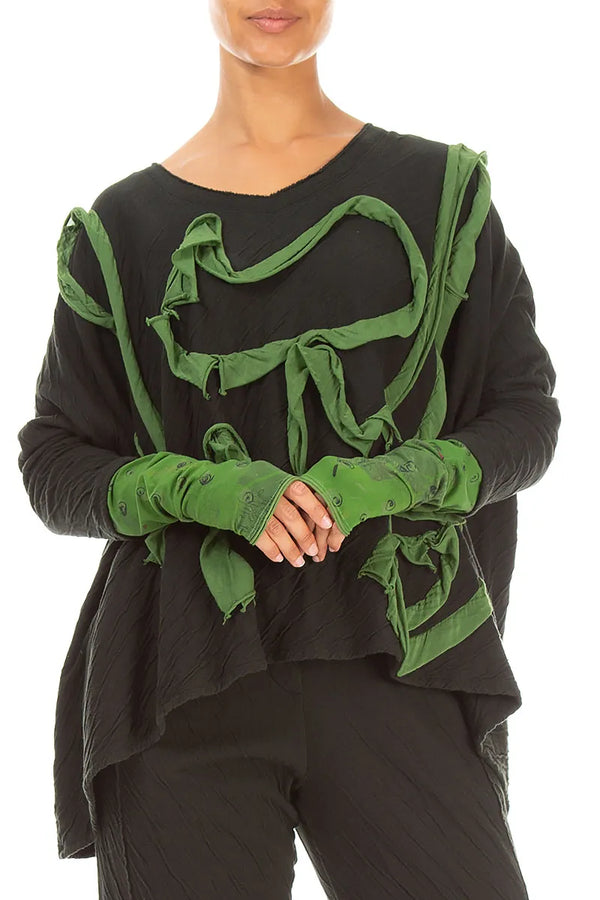 Shamrock Green Meadow Cotton Wristlets 1