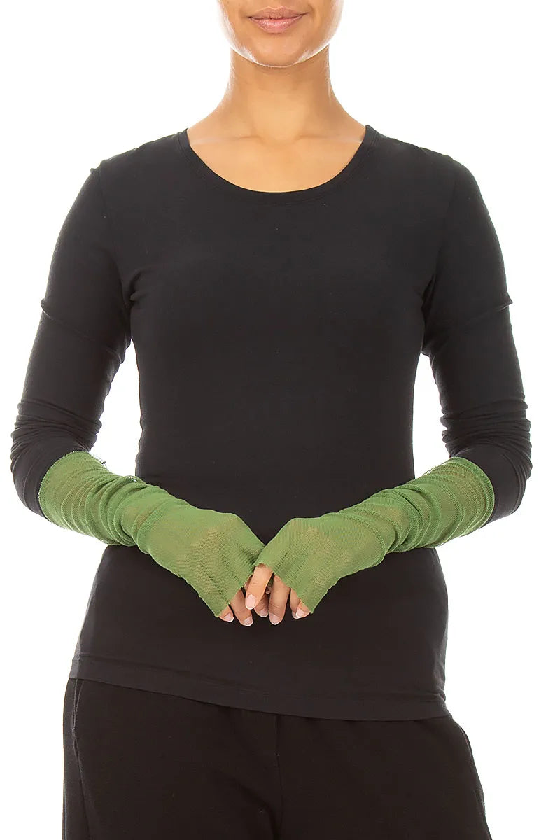 Shamrock Green Mesh Soft Cotton Wristlets 1