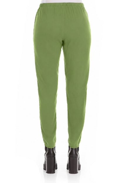Shamrock Green Silk Leggings 2