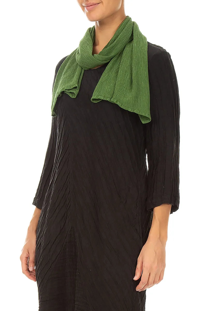 Shamrock Green Silk Viscose Scarf 3