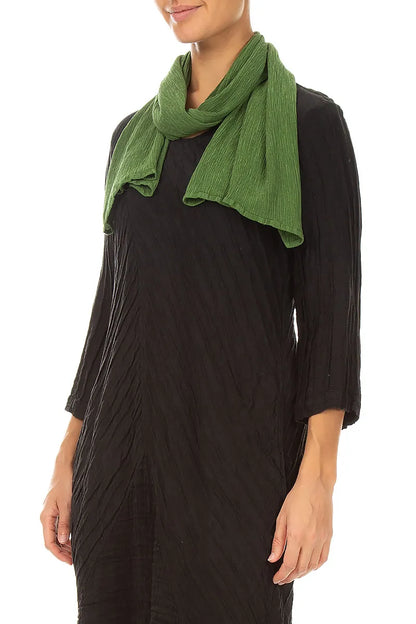 Shamrock Green Silk Viscose Scarf 3