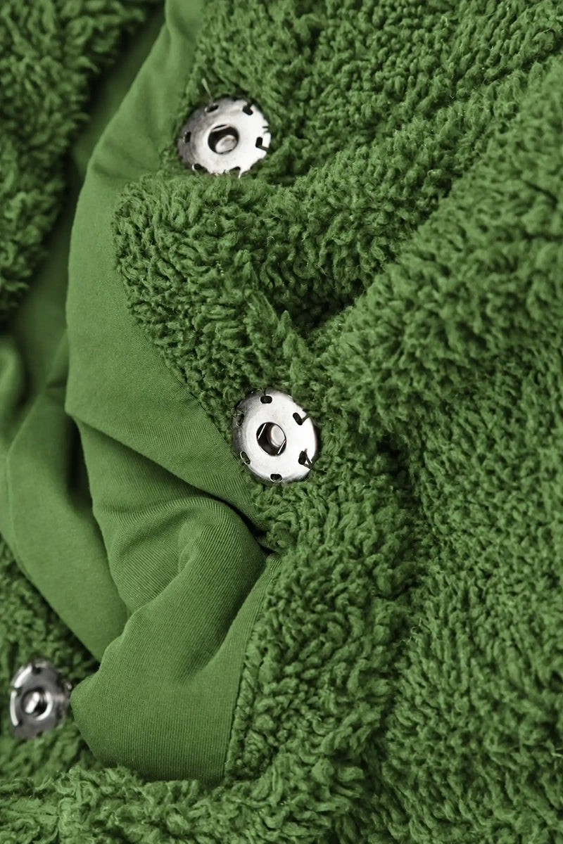 Shamrock Green Teddy Cotton Coat 6