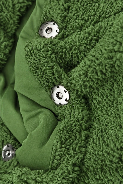 Shamrock Green Teddy Cotton Coat 6
