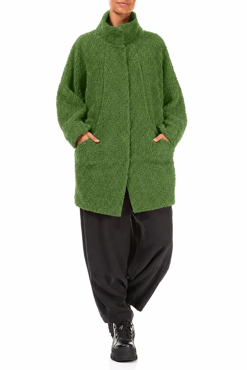 Shamrock Green Teddy Cotton Coat 4