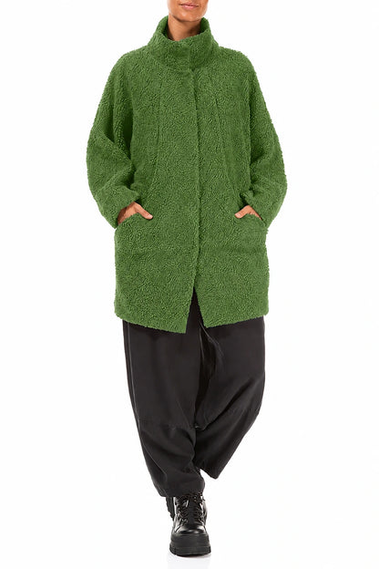 Shamrock Green Teddy Cotton Coat 4