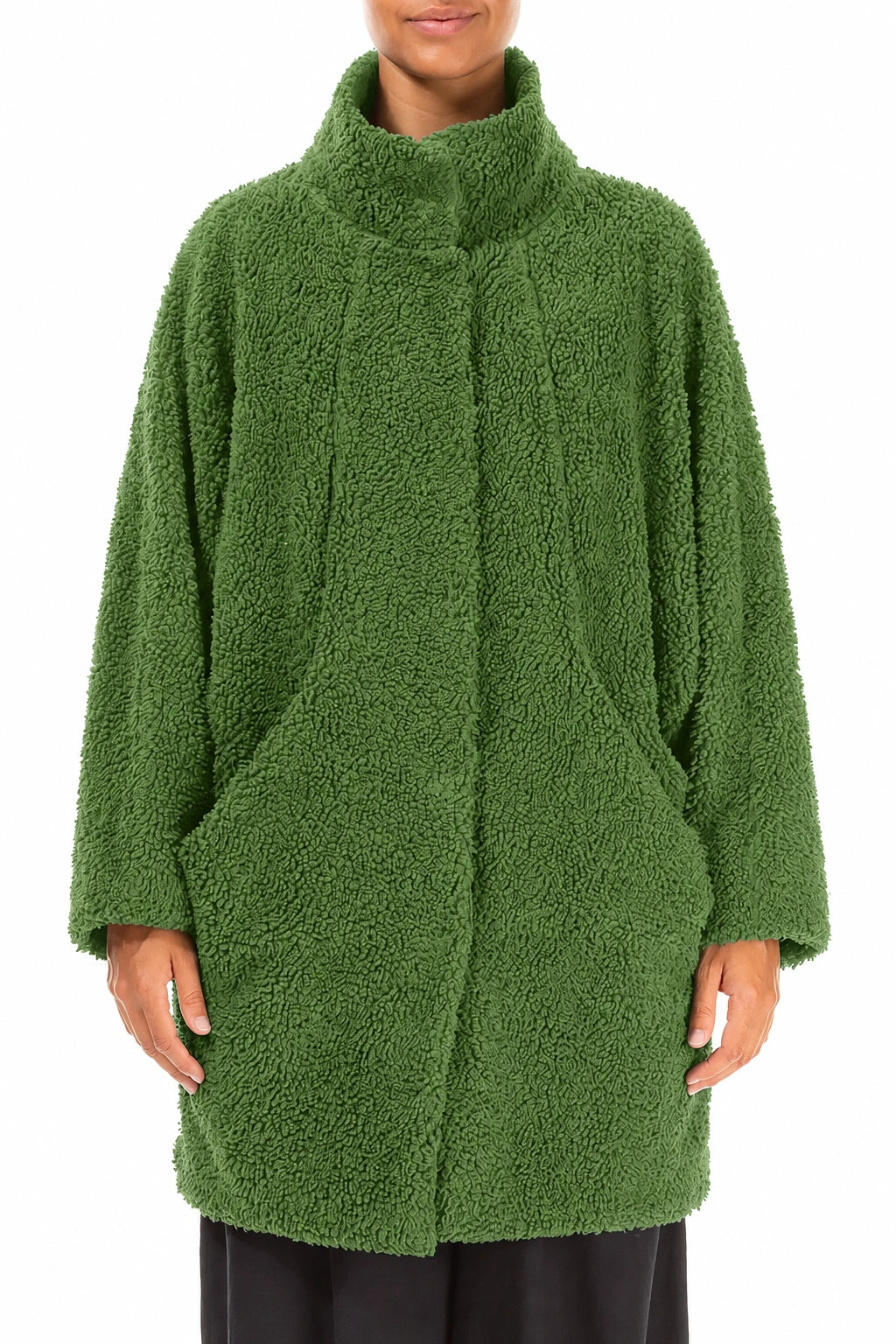 Shamrock Green Teddy Cotton Coat 1