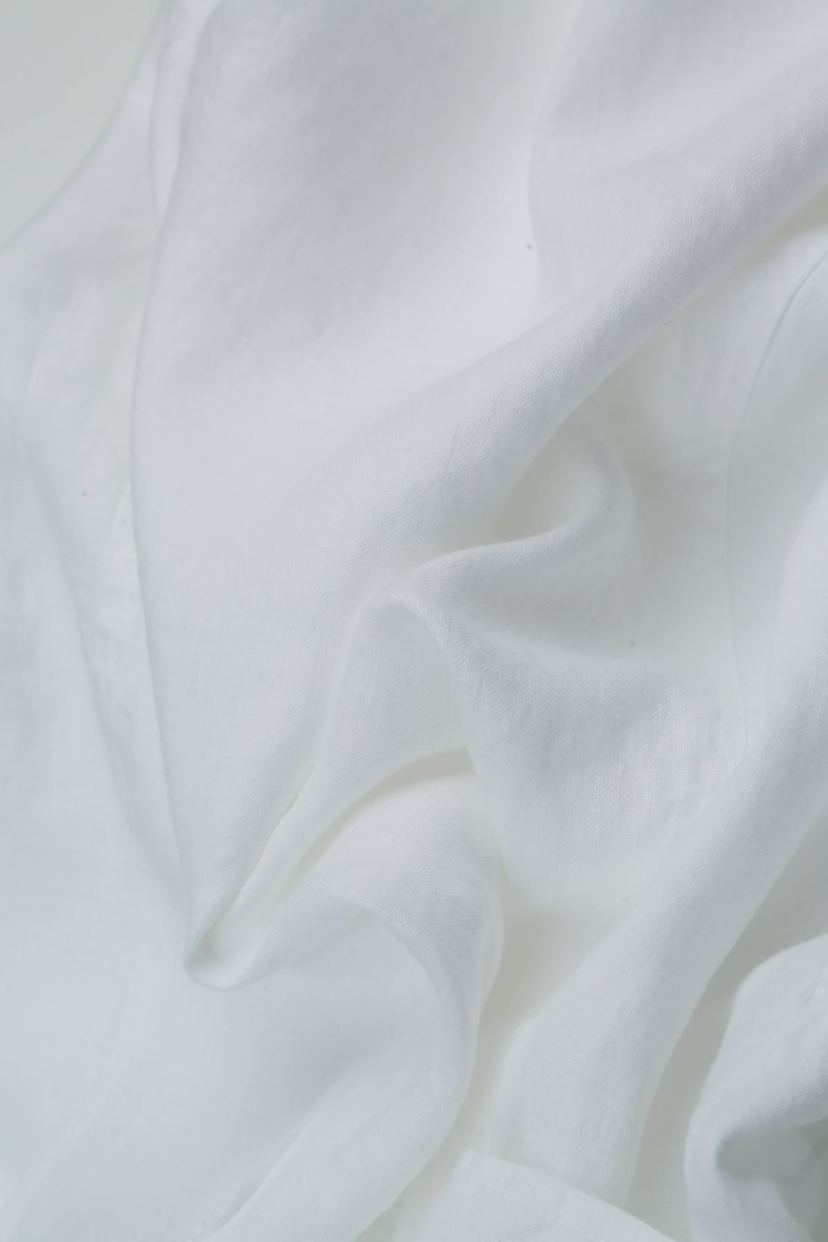 Short Sleeves Flared White Linen Top 5