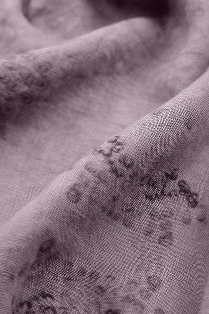 Short Sleeves Lilac Blossom Linen Dress 6