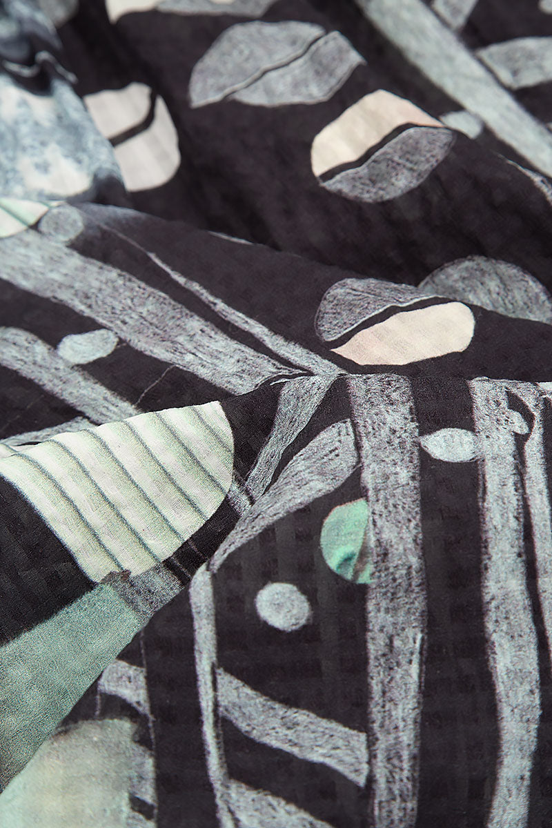 Short Sleeves Moonlight Silk Blouse 5