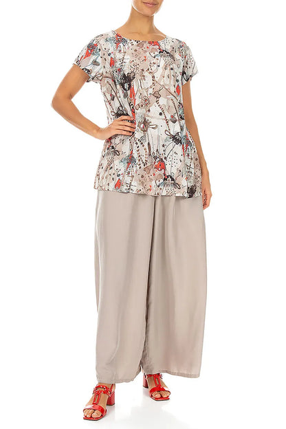 Short Sleeves Savannah Silk Bamboo Top 4