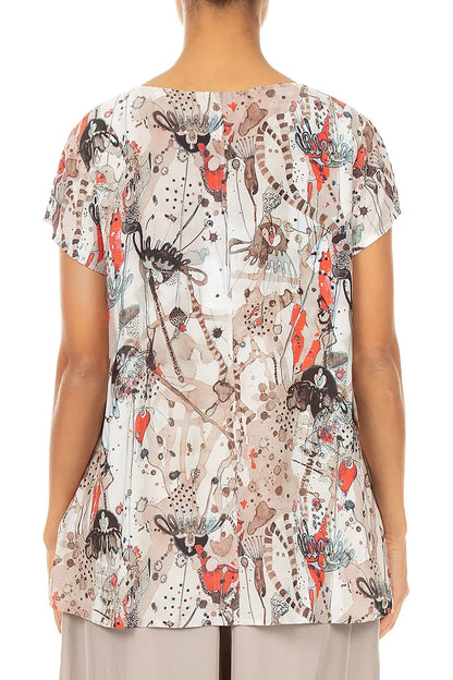 Short Sleeves Savannah Silk Bamboo Top 2