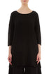 Single Pocket Black Linen Viscose Tunic 1