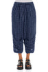 Six Pockets Blue Nova Check Linen Trousers 1