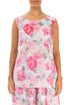 Sleeveless Peony Blossom Cotton Top 1