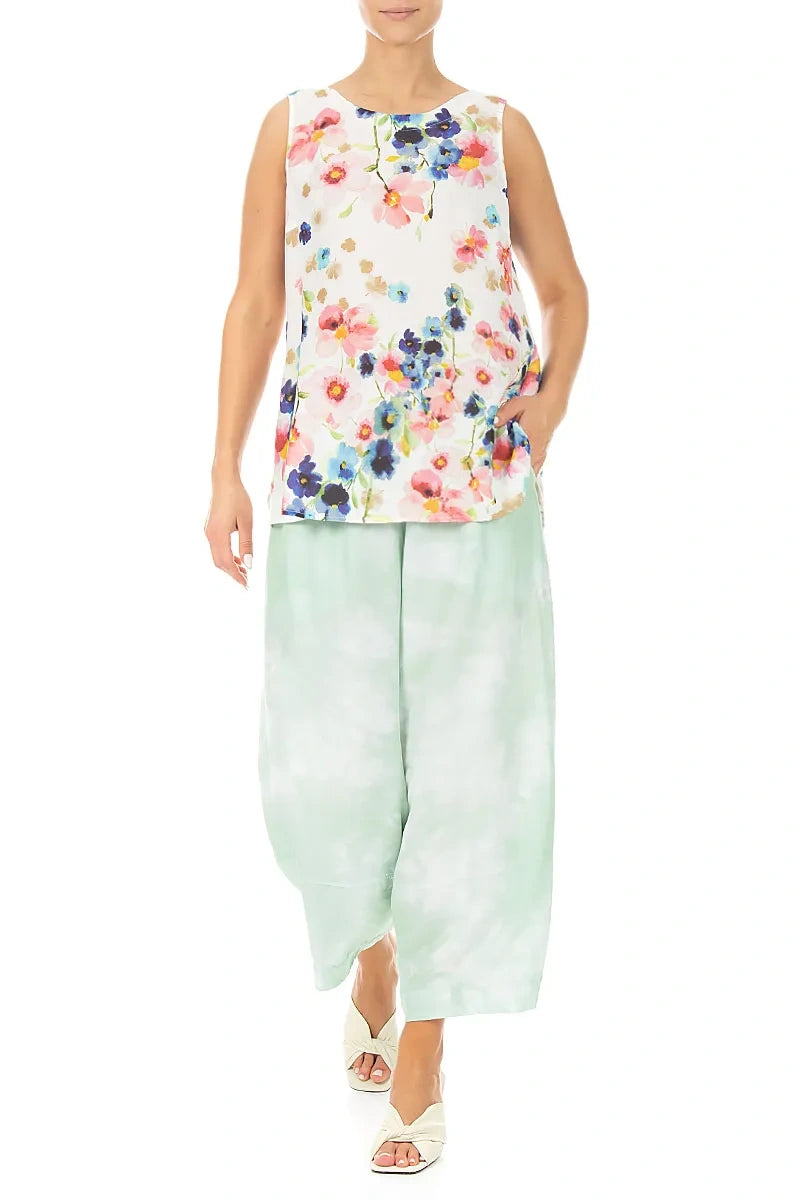 Sleeveless Primrose Silk Bamboo Top 4