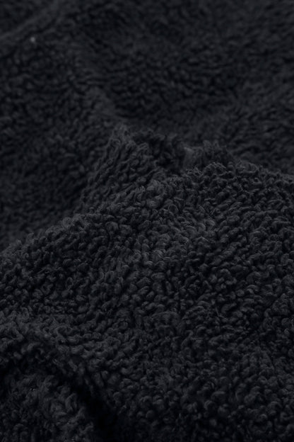 Veste teddy en Coton Gris ardoise à boutons-pression