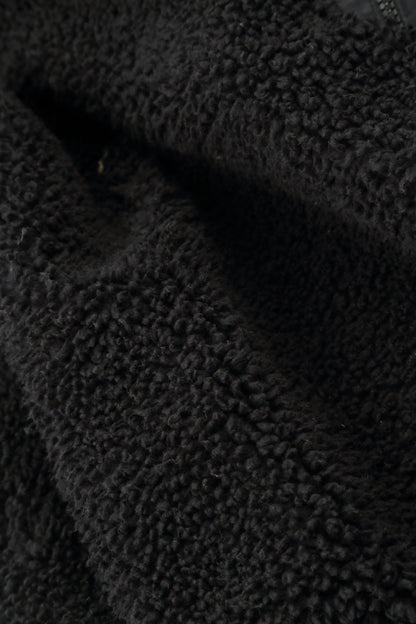 Soft Black Teddy Cotton Bag 4