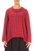 Soft Cowl Ruby Bubble Silk Blouse 1