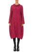 Soft Cowl Ruby Circle Silk Linen Dress 1