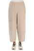 Straight Beige Linen Trousers 1