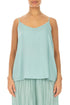 Strappy Mint Silk Bamboo Camisole Top 1