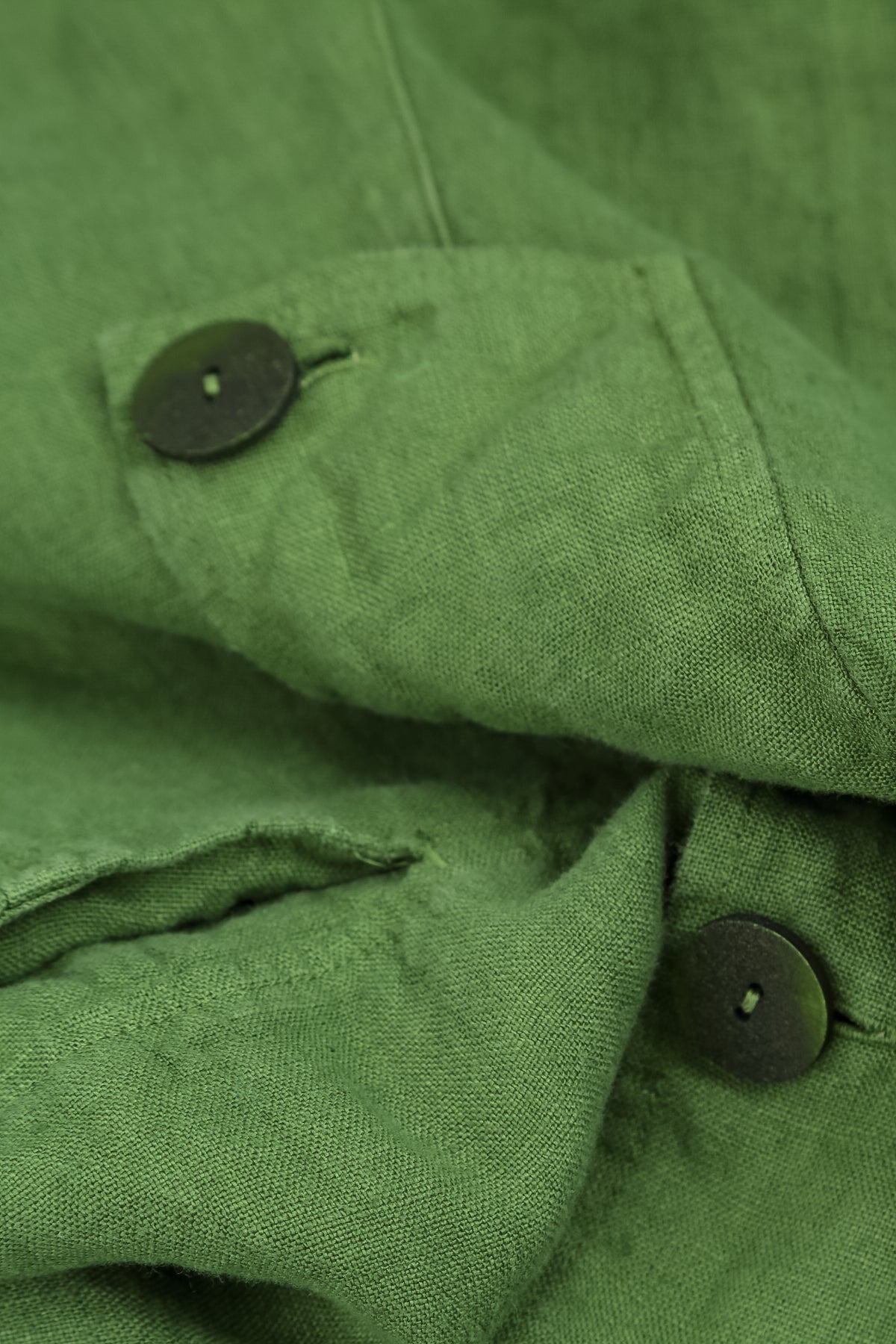 Strappy Shamrock Green Linen Jumpsuit 6