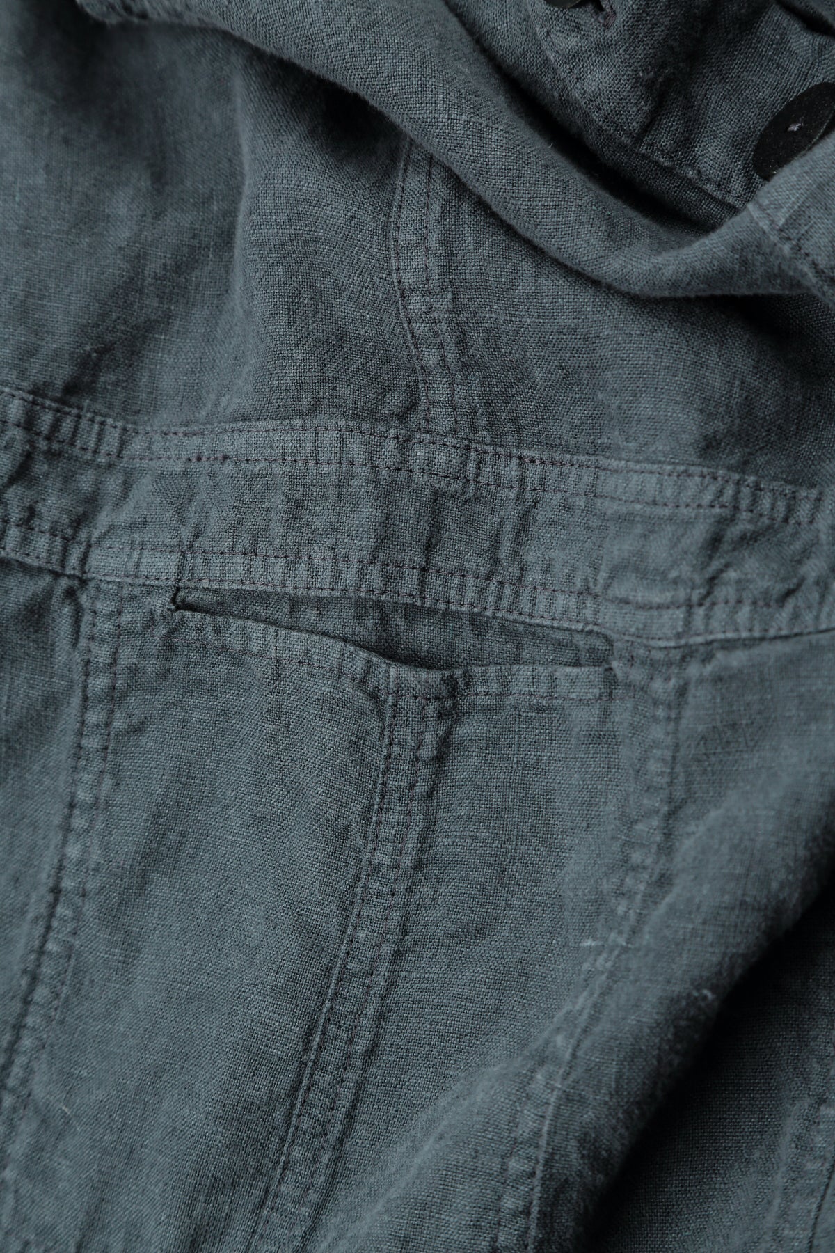 Strappy Slate Linen Jumpsuit 5