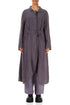 Stylish Flared Violet Linen Jacket 1