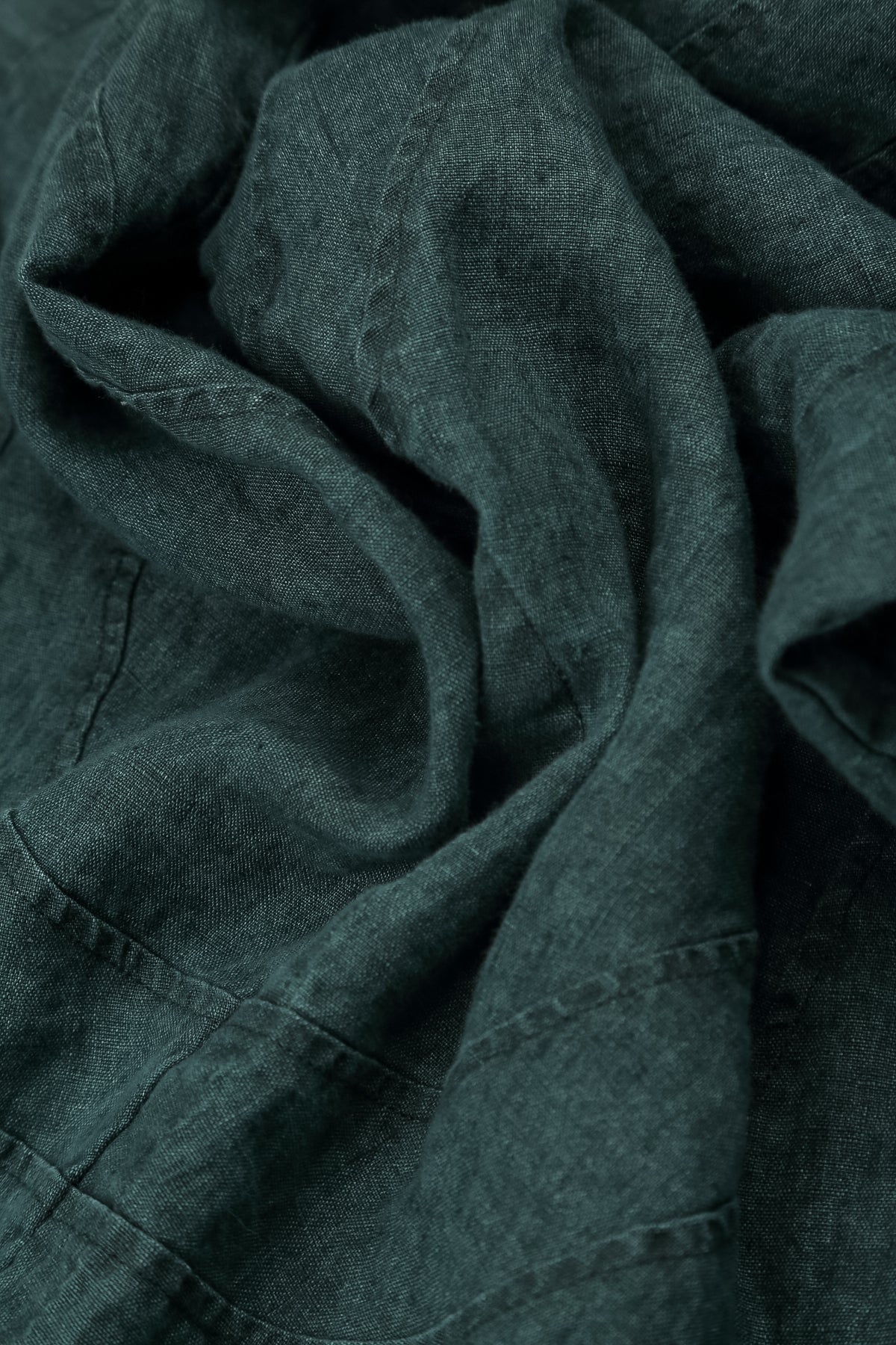 Sweetheart Neck Teal Linen Top 5