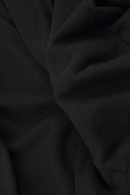 High Collar Black French Terry Cotton Jacket 5
