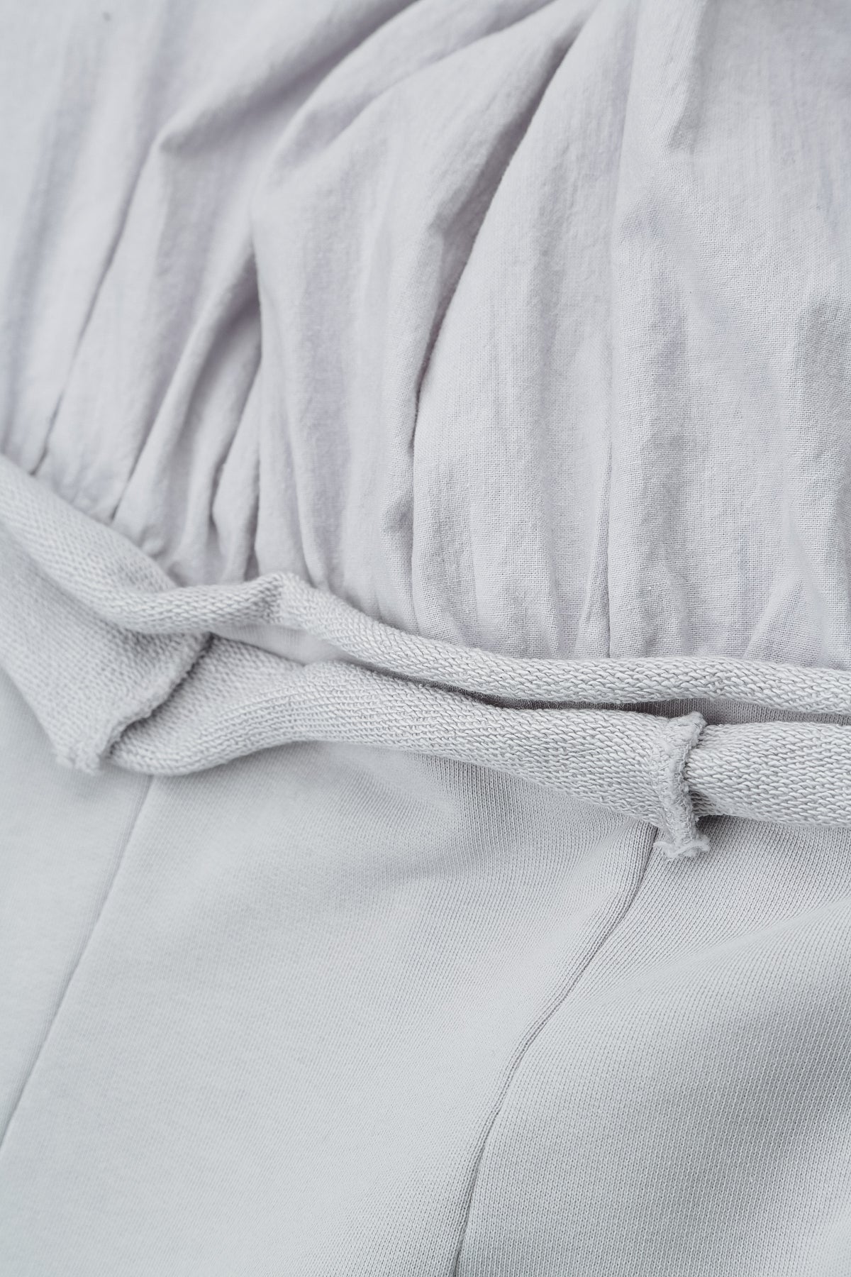 Hooded Pearl Grey Cotton Jacket Dress 6