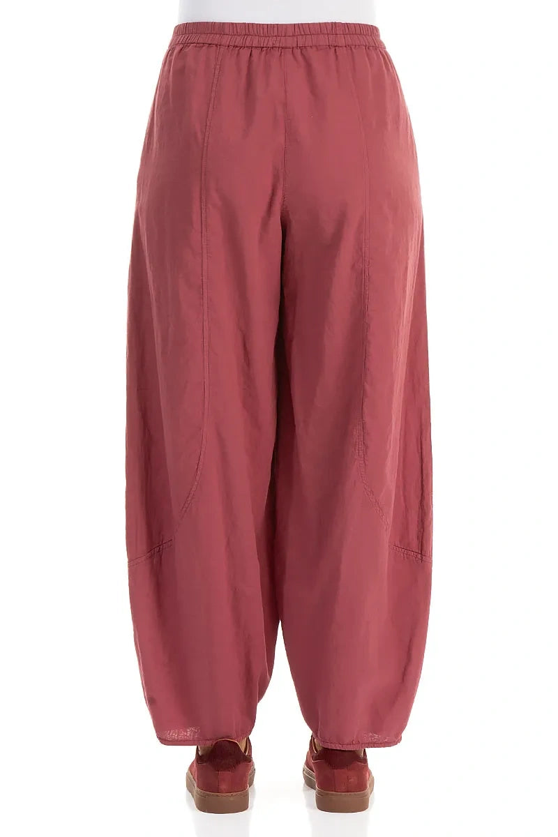 Taper Antique Ruby Cotton Trousers 2