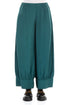 Taper Emerald Silk Cotton Trousers 1