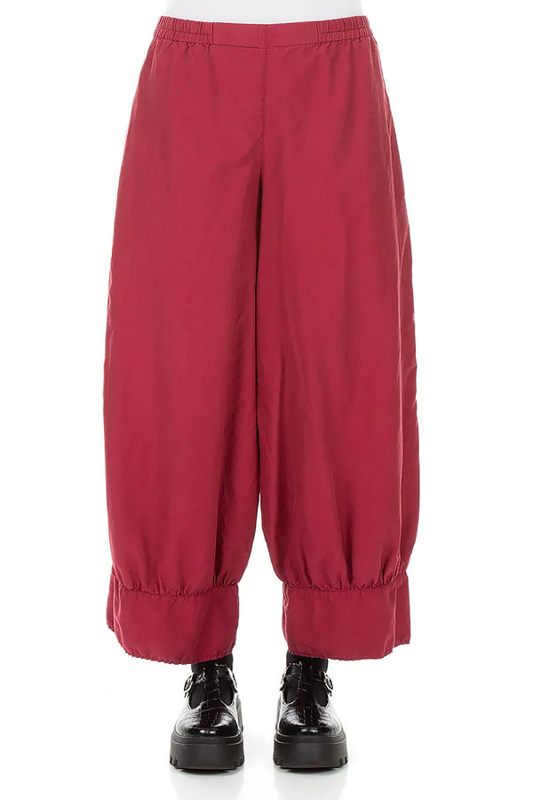 Taper Ruby Silk Cotton Trousers 1