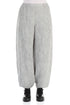 Taper Waves Silver Silk Trousers 1
