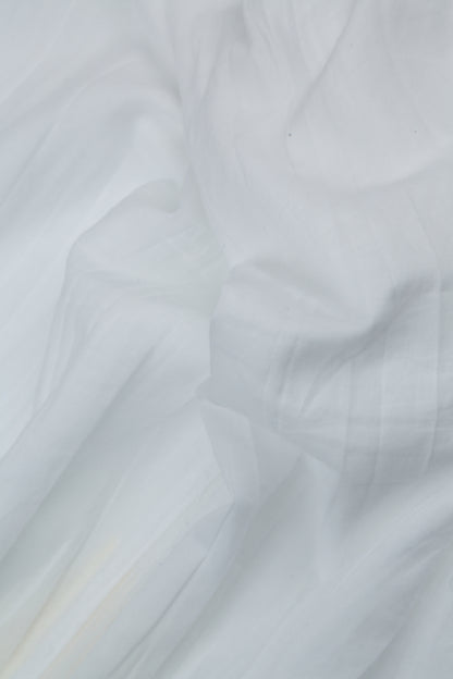 Taper White Cotton Trousers 5
