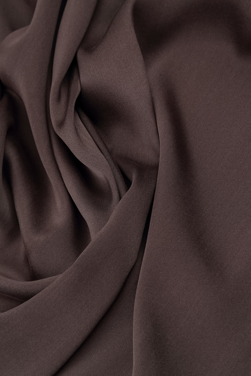 Truffle Brown Silk Leggings 4