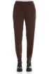 Truffle Brown Silk Leggings 1