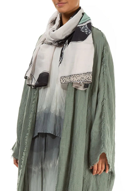 Tumbled Stone Silk Cotton Scarf 3