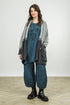 Two-Tone Light Grey Wool Cardigan 1
