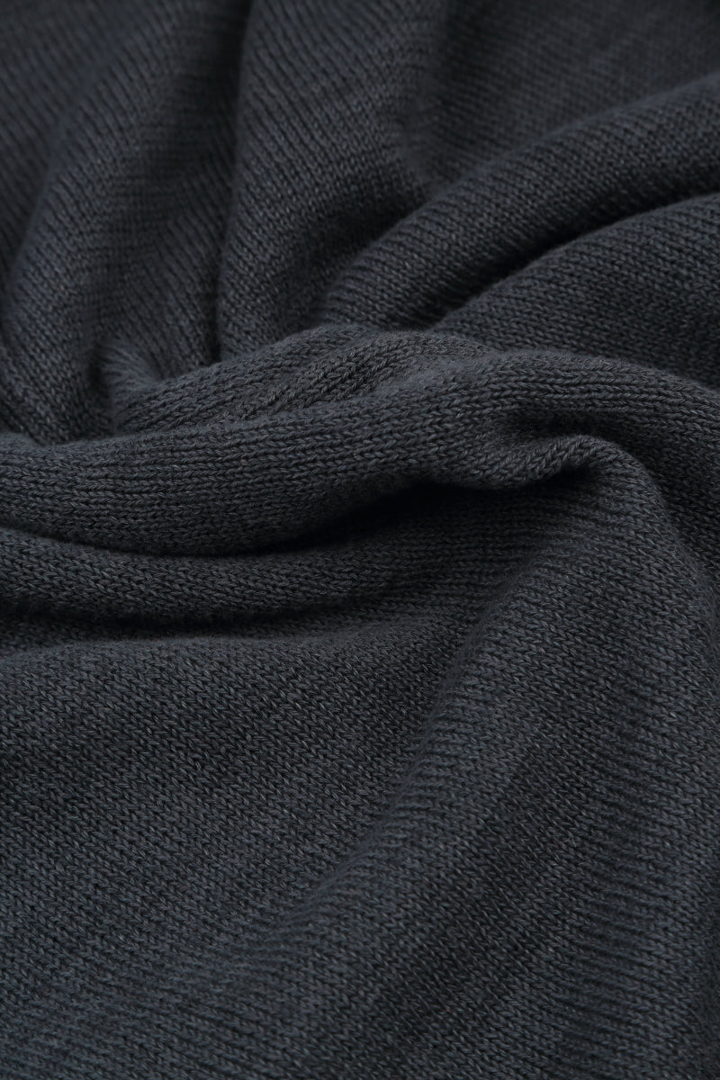 Two Pockets Graphite Linen Cardigan 5