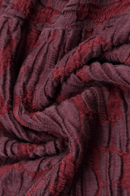 Two Pockets Merlot Circle Silk Linen Tunic 5