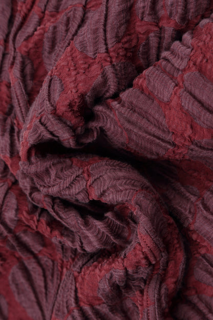 Two Pockets Merlot Circle Silk Linen Tunic 6